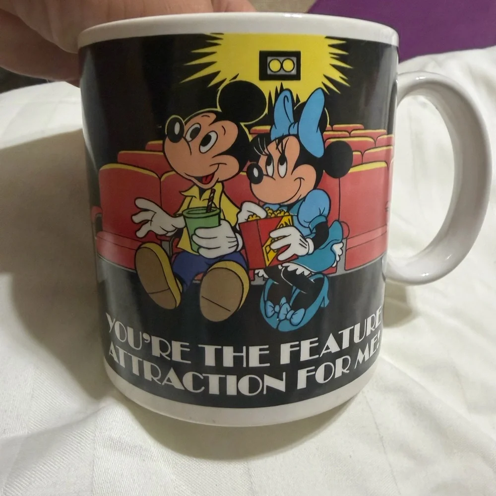Disney Applause Mug “Your the future attraction for me” Mickey, Minnie, Goofy - Picture 3 of 9